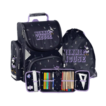 Minnie-Mouse-Maus-Schulranzen-Tornister-Ranzen-Rucksack-Schulrucksack-Set